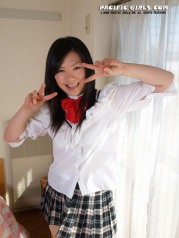 Hot Asian College Schoolgirl In Miniskirt